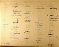 cc02015B 1938 signatures.jpg; cc02015; Cambridge University Christ's College 1938 Matriculation; Photograph